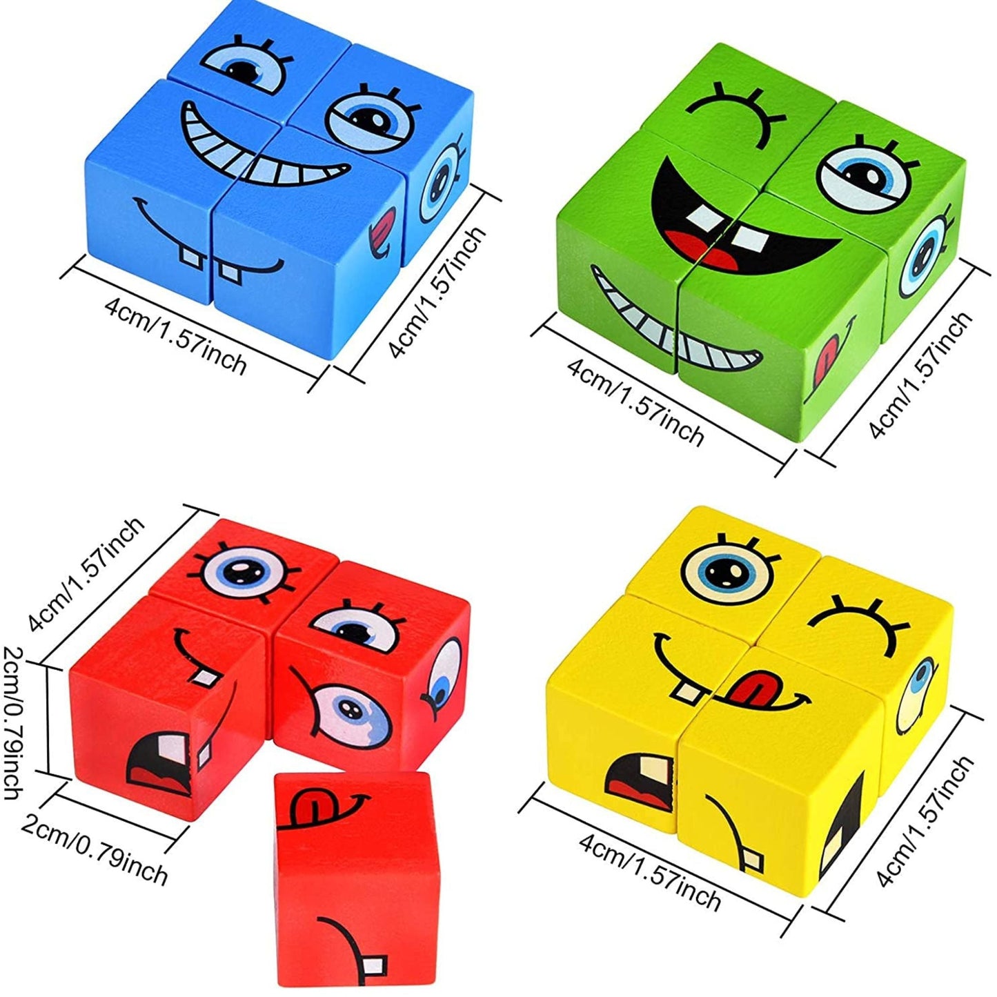 Montessori Face Change Cubes