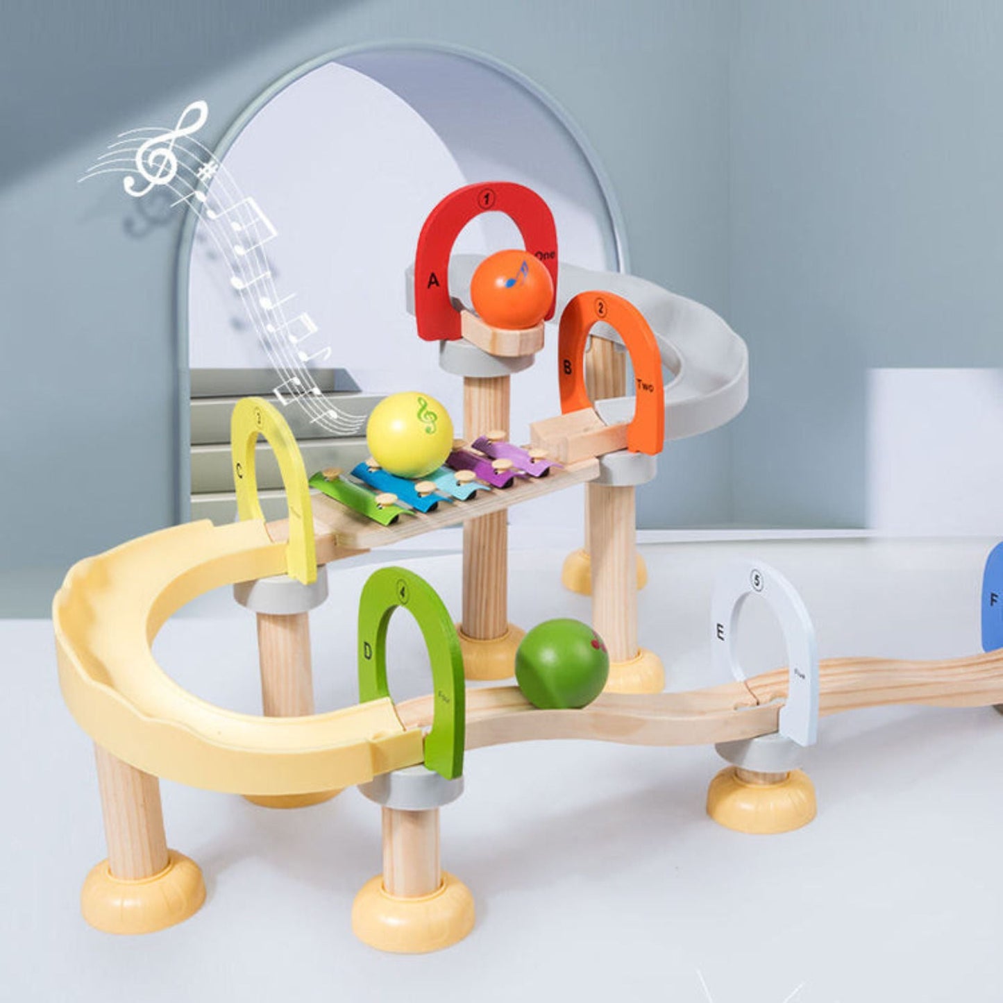 Montessori Musical Marble Run