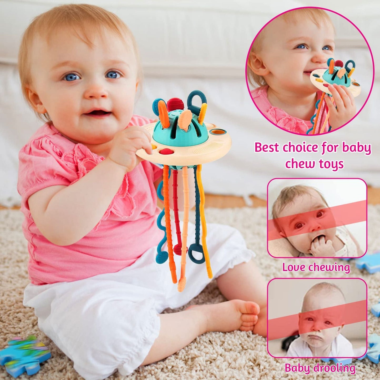Montessori Silicone Pulling Toy