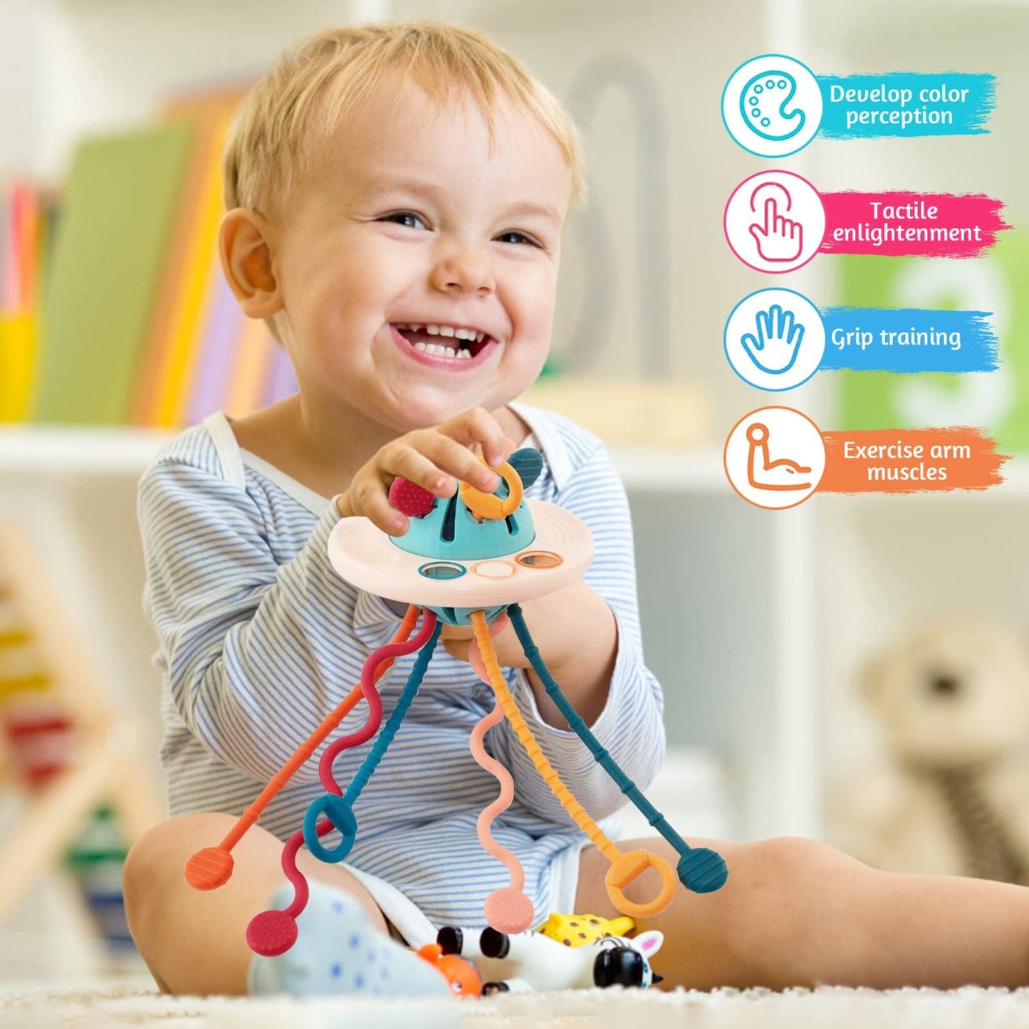 Montessori Silicone Pulling Toy