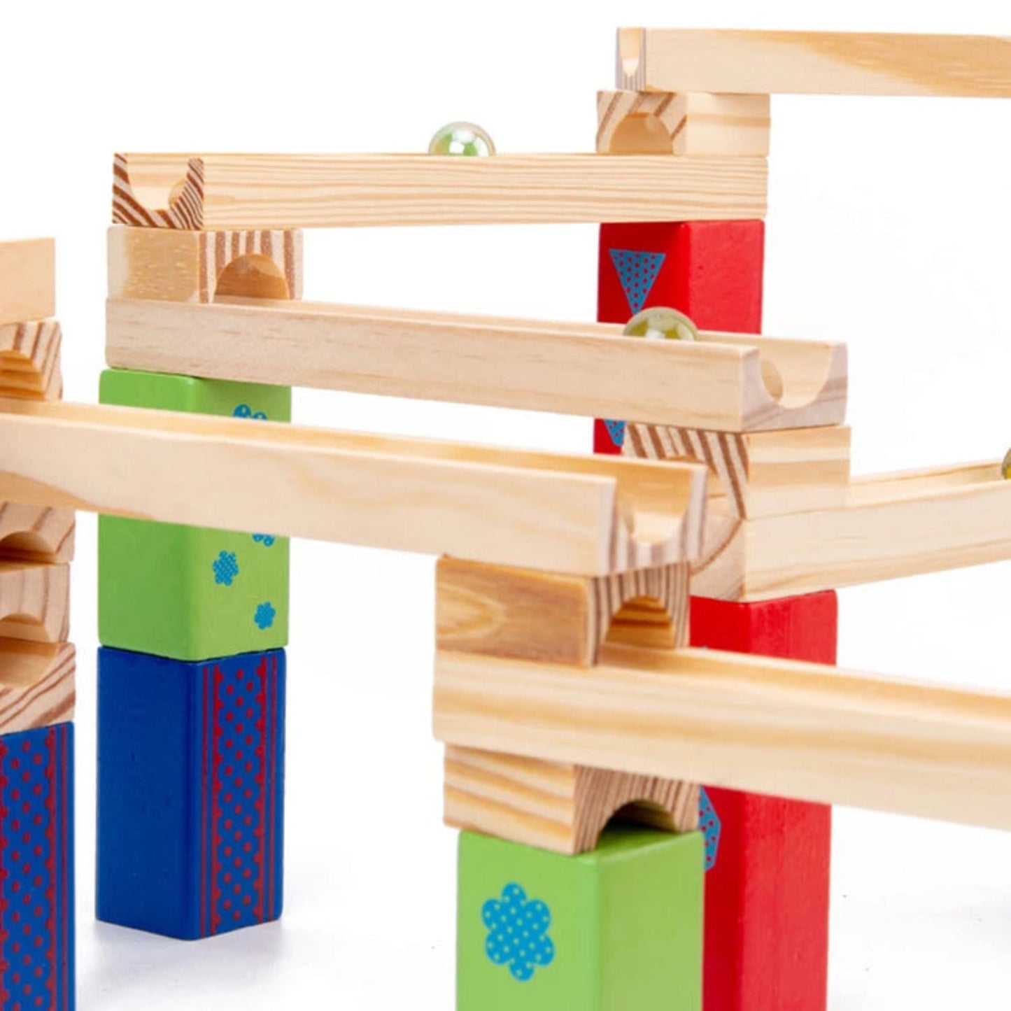 Montessori Wooden Marble Run