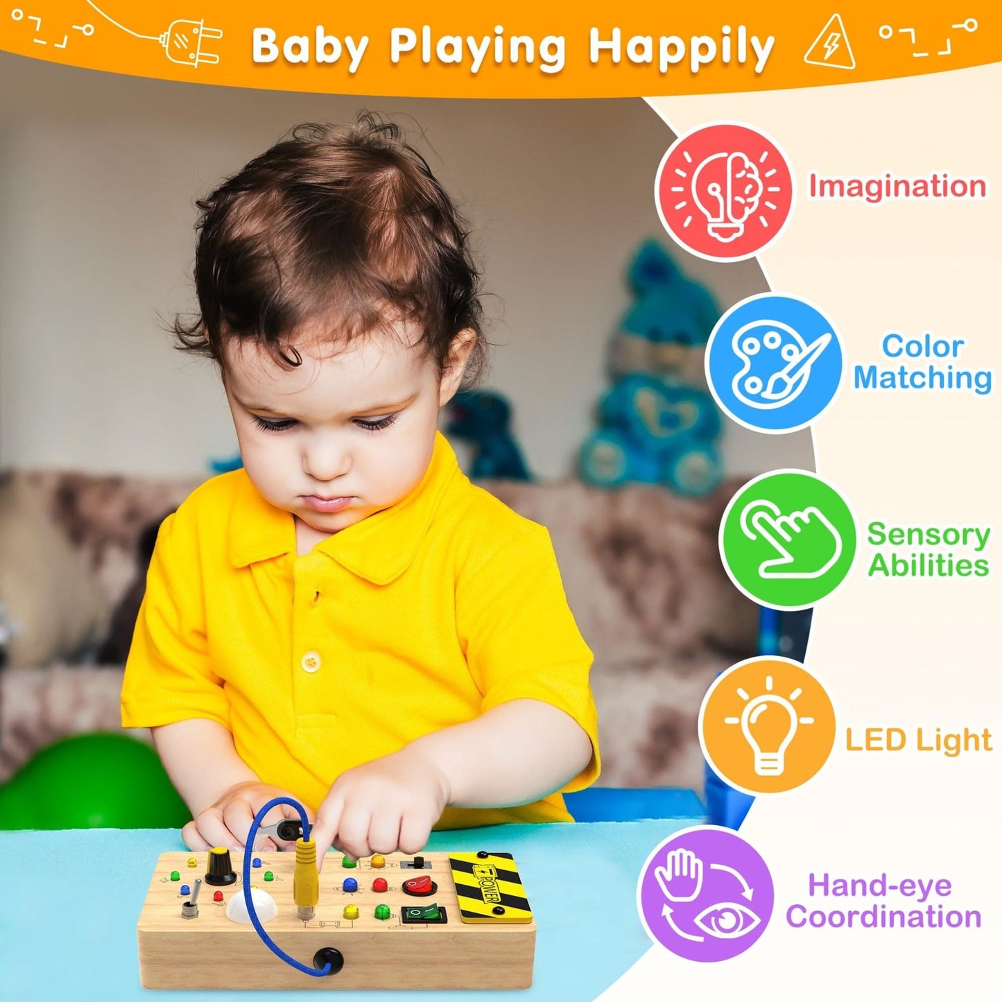 Montessori Wooden Switch Board