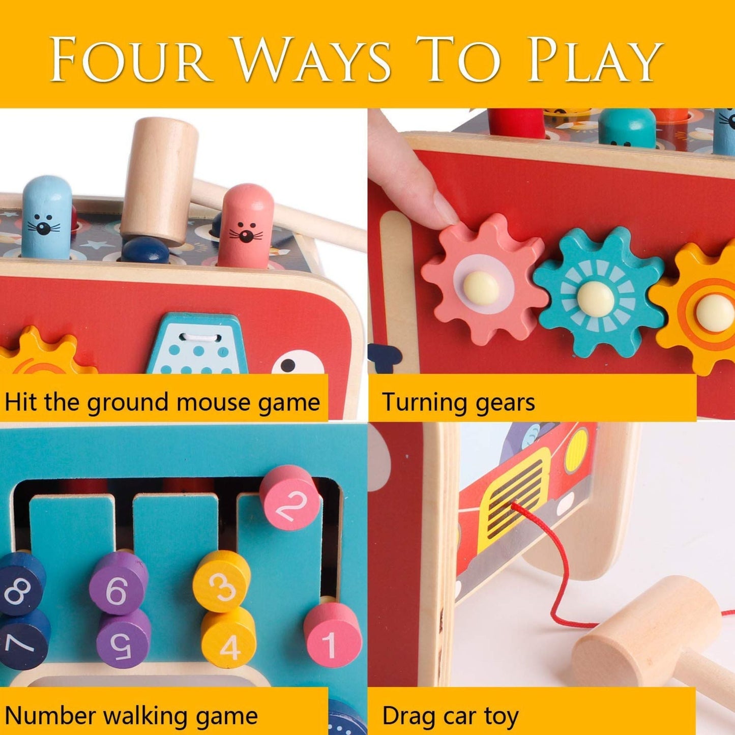 Montessori Wooden Whack-A-Mole