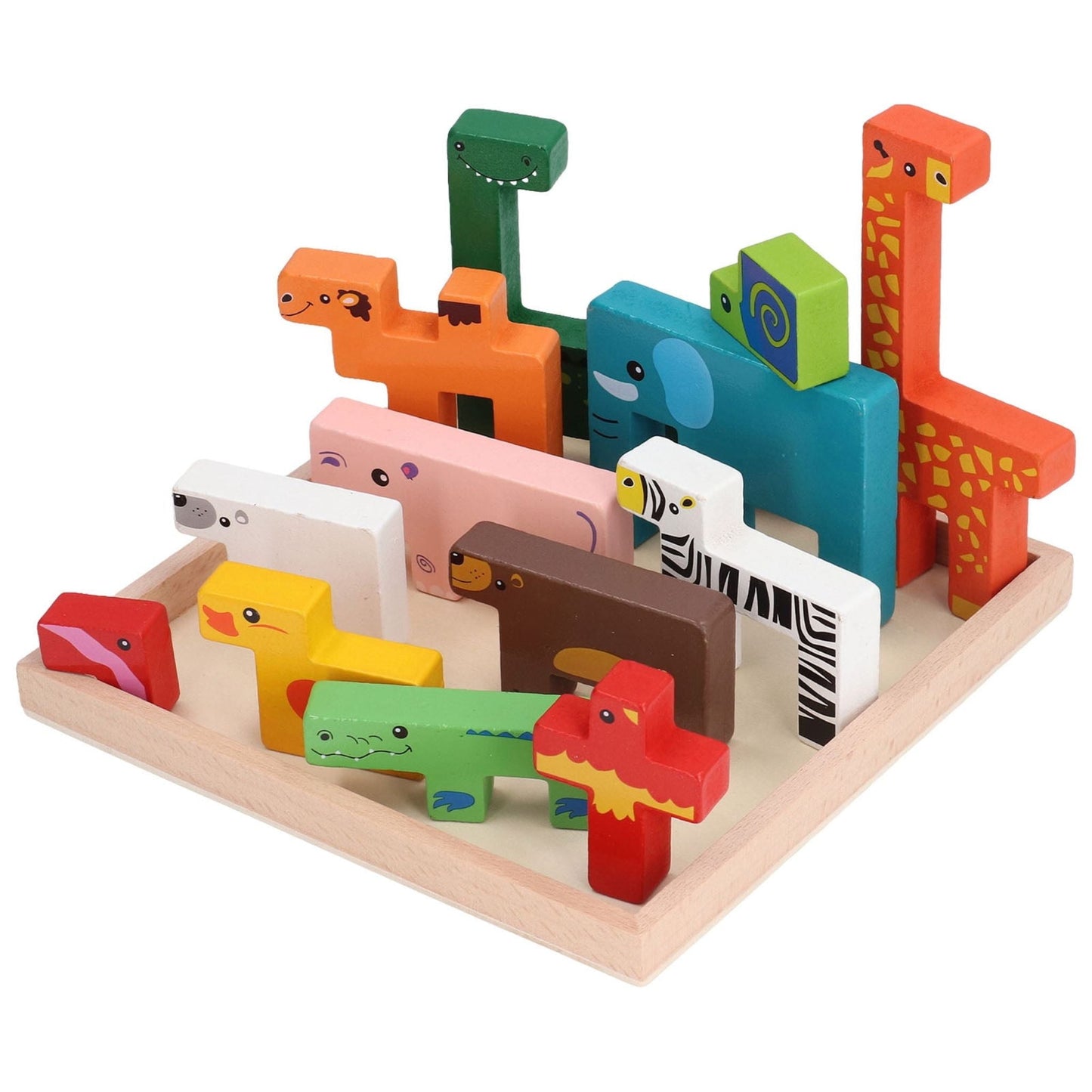 Montessori Animal Building Blocks