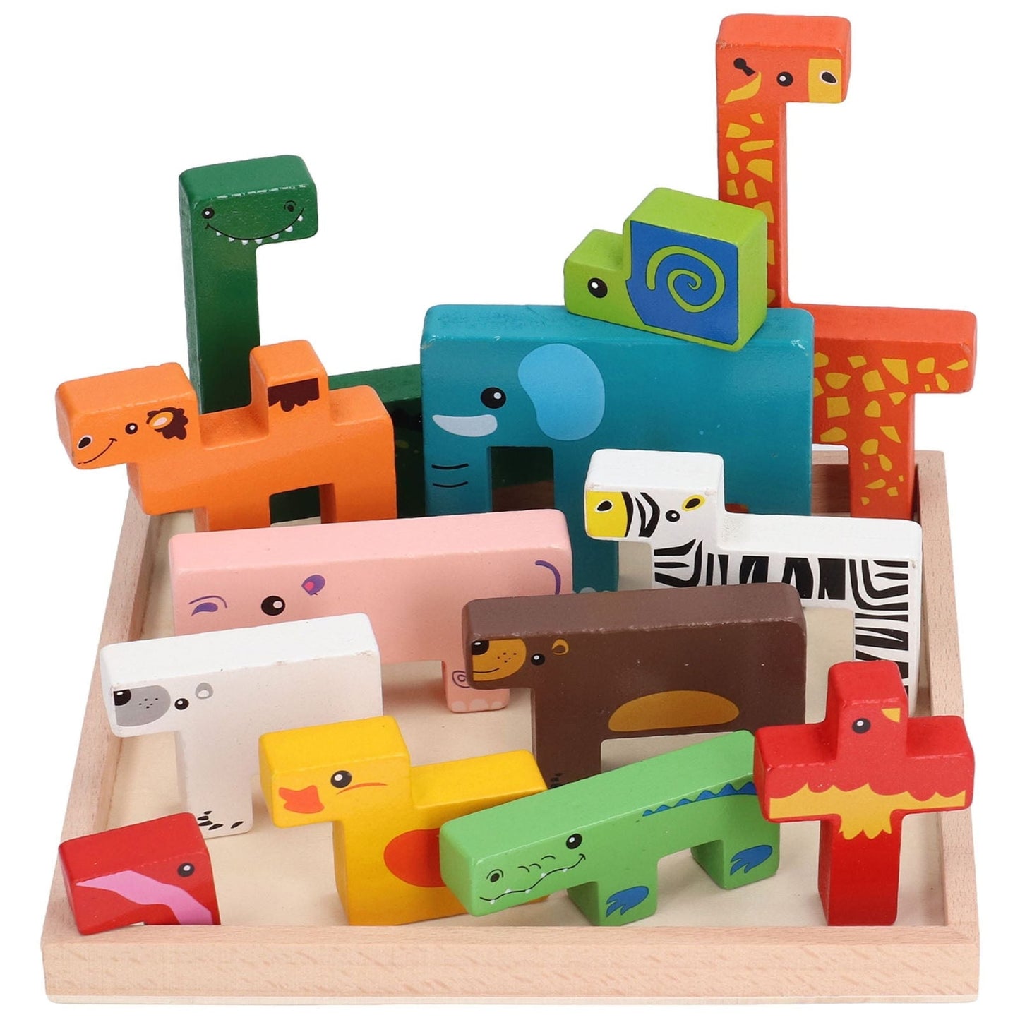 Montessori Animal Building Blocks