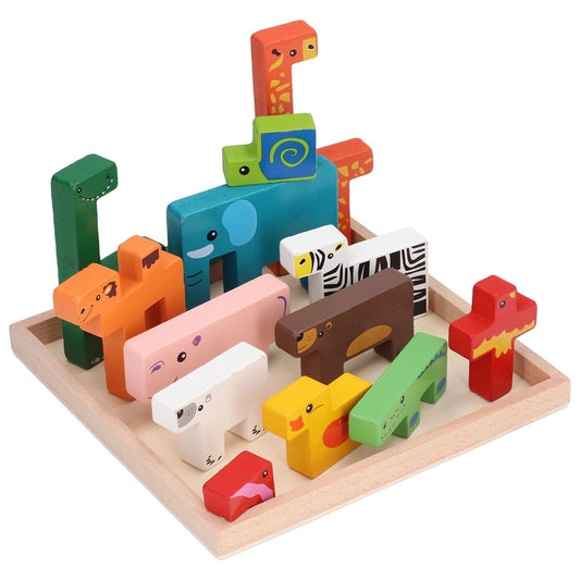 Montessori Animal Building Blocks