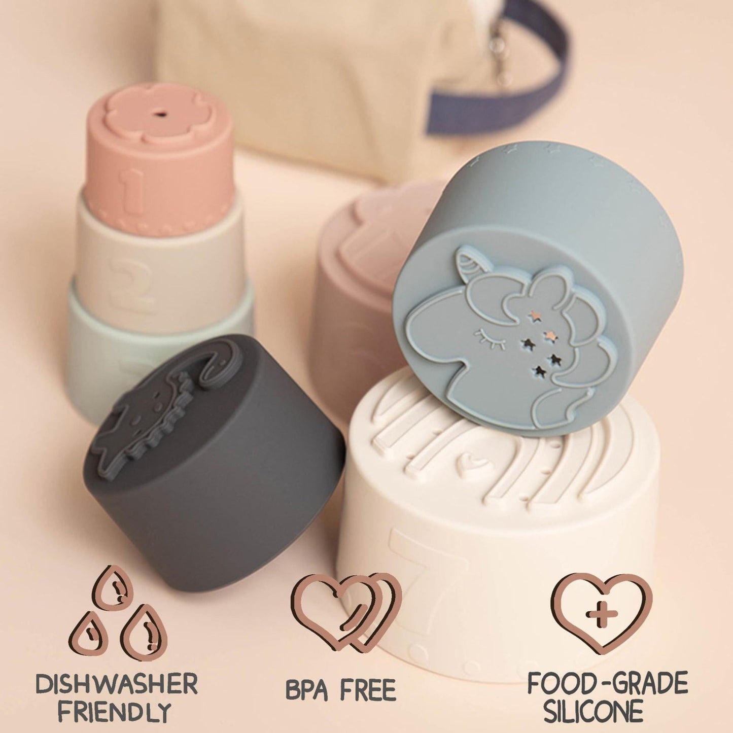 Montessori Baby Stacking Cups