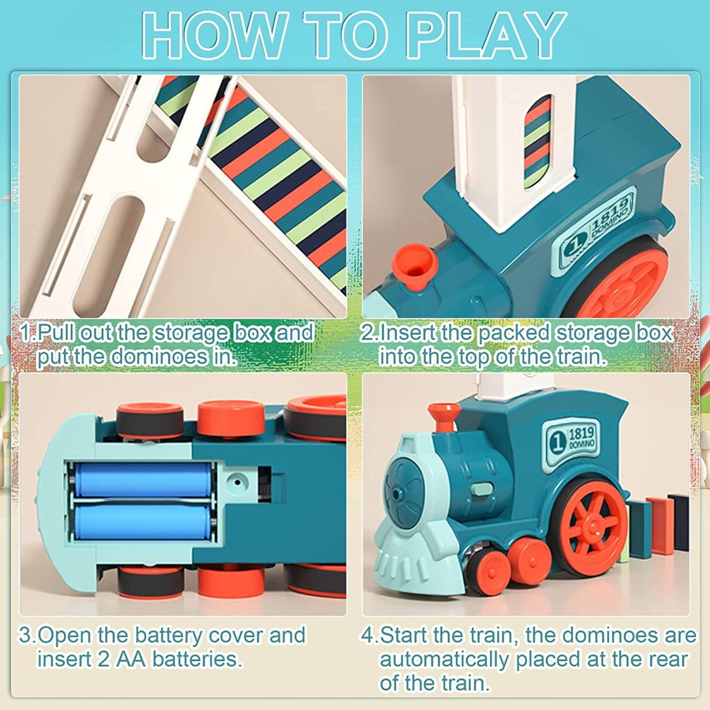 Montessori Domino Train