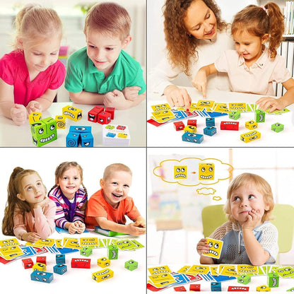 Montessori Face Change Cubes