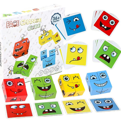 Montessori Face Change Cubes