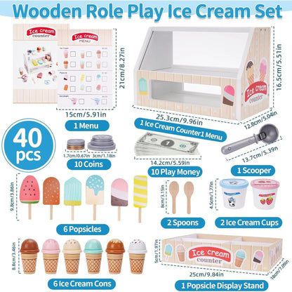 Montessori Ice Cream Counter