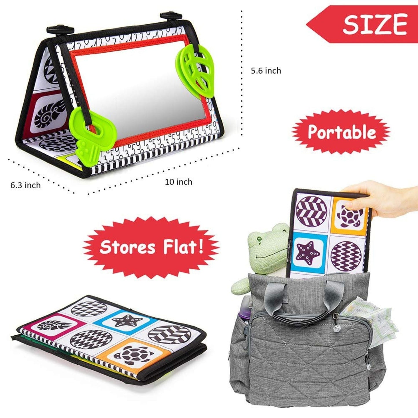 Montessori Tummy Time Floor Mirror