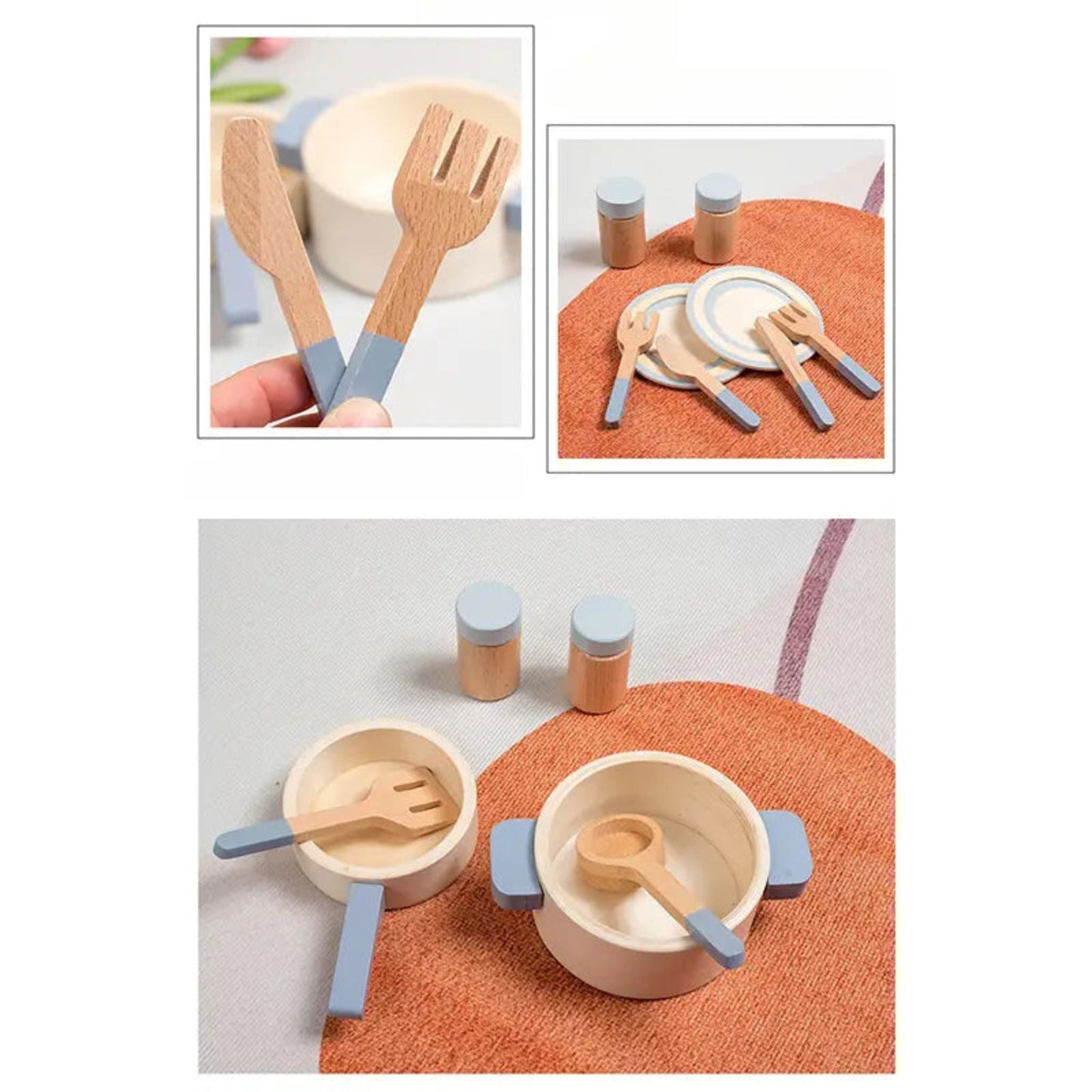 Montessori Wooden Kitchen Toy Set