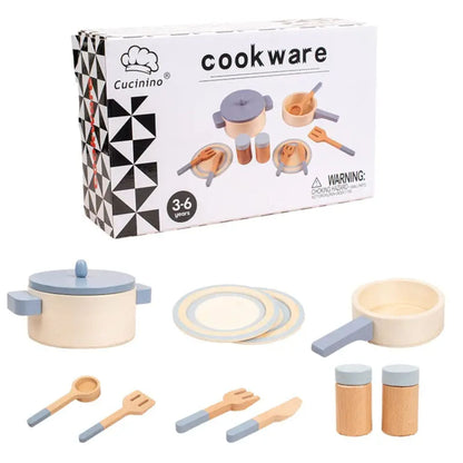 Montessori Wooden Kitchen Toy Set